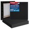 12 x 12 inch Black Stretched Canvas 12-Ounce Primed, 4-Pack - Professional Artist Quality 3/4" Profile, 100% Cotton, Heavy-Weight, Gesso